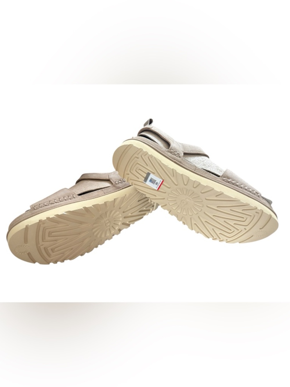 UGG Women's Goldenstar Flat Platform Lug-Sole Sandal in Sand - Picture 14 of 15